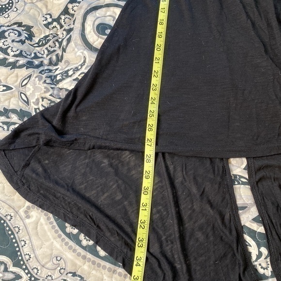 Blue Life Black Tunic Dress with V-Back and Split Hem Sz XS NWOT - Picture 5 of 7
